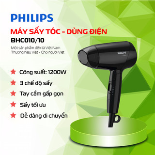 Máy sấy tóc - philips - bhc010/10 - màu đen 1200w