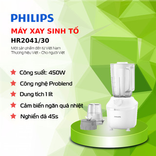 Máy xay sinh tố - philips - hr2041/10 - 1.9 lít