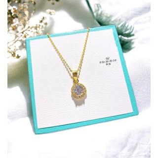 Bộ dây chuyền mặt ổ đá, hàng cao cấp