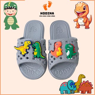 Dép Tổ Ong Cho Bé Sticker Khủng Long Đế Mềm Chống Trơn Trượt