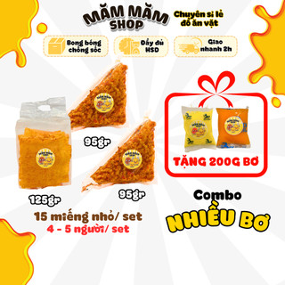Combo đồ ăn vặt nhiều bơ bánh tráng mắm ruốc, khô bò tặng 200gr bơ vàng và bơ phô mai
