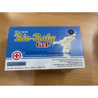 Cốm vi sinh Bio-baby G&P | Hỗ trợ tiêu hóa, giúp bé ăn ngon miệng, hấp thu tốt (20 túi/hộp)