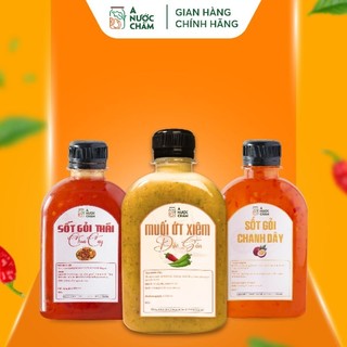 Combo 2 chai sốt gỏi Thái và chai muối chấm ớt xiêm đặc sản