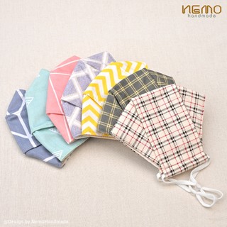 Khẩu Trang Vải 4D Cao Cấp NEMO, Size Người Lớn, Chống Nắng, Lọc Khuẩn, Thoáng Khí Không Gây Mụn - KTWA