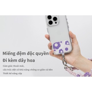 Devilcase Dây đeo điện thoại cầm tay bằng hoa đan thủ công (Kèm Thẻ gắn dây đeo điện thoại)