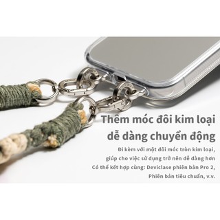 Devilcase Dây đeo điện thoại cầm tay bằng hoa đan thủ công (Kèm Thẻ gắn dây đeo điện thoại)