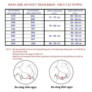 Áo Ngực Boya mỏng trơn, 3 móc cài ( Có cúp A,B,C) có gọng