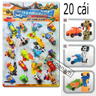 Vỉ 20 chiếc ô tô biến hình siêu nhân Autobot