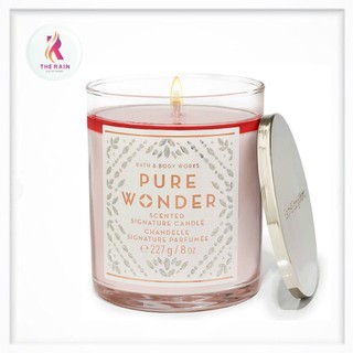 Nến thơm 1 bấc cao cấp bath & body works pure wonder 227g