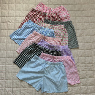 Quần short form ngắn, quần short caro lưng chun cạp thấp không hằn da, mẫu trendy mới lạ phù hợp mọi bối cảnh