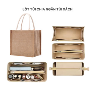  Lót túi giữ form chia ngăn túi xách túi lót trong túi xách du lịch nhiều ngăn có dây kéo có thể tháo rời MONO 
