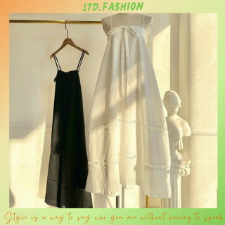 ĐẦM MAXI HAI DÂY CỘT VẢI LINEN - LTD.FASHION - TK3526