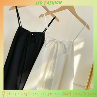 ĐẦM MAXI HAI DÂY CỘT VẢI LINEN - LTD.FASHION - TK3526