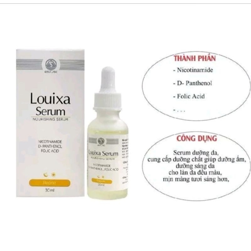 serum B9 phục hồi da  louixa serum 30ml dành cho da dầu mụn