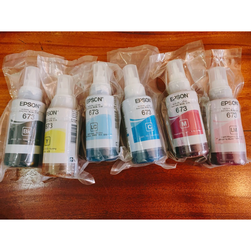 Bộ Mực In EPSON 673 hàng nhập khẩu cho máy Epson L1800 L805