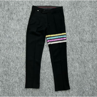  Quần Vải Âu Chất Vải Tuyết Mưa Đính Đá Kim Cương 4 Sọc Quần Đá 4 Màu Cầu Vồng 