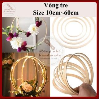 Vòng tre, size 10cm~60cm, đã làm nhẵn, đánh bóng, làm macrame, dreamcatcher, ecor,trang trí,handmade