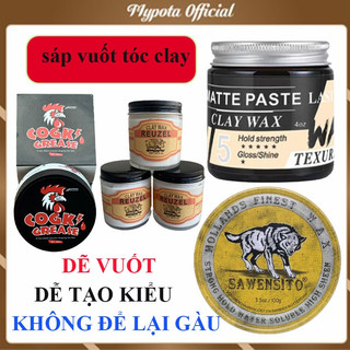 Sáp vuốt tóc sawensito, clay wax, gà cogk tạo kiểu tóc giữ nếp tóc