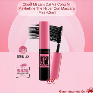 Mini 4.5ml Mascara làm dài và cong mi Hyper Curl Maybelline New York