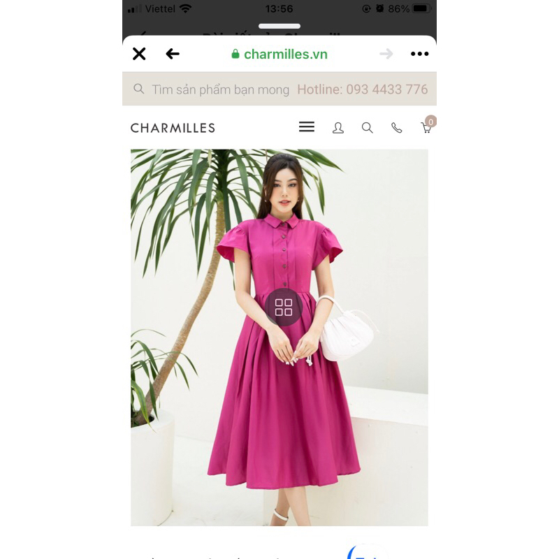 đầm charmilles size m newtag
