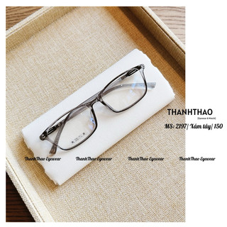 Gọng Kính Cận Nữ Vuông Chữ Nhật Mảnh Nhựa Dẻo Chống Lóa 2197 - THANHTHAO EYEWEAR