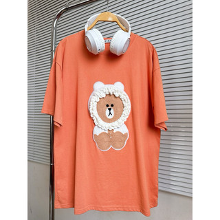 Áo Phông cotton khô 3158 -freesize form rộng thêu (cừu bông)
