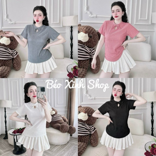 Béo Xinh Shop Áo Thun Vải Xốp Nhật 45 - 95Kg Có Bigsze Cho Các Nàng - A.1337