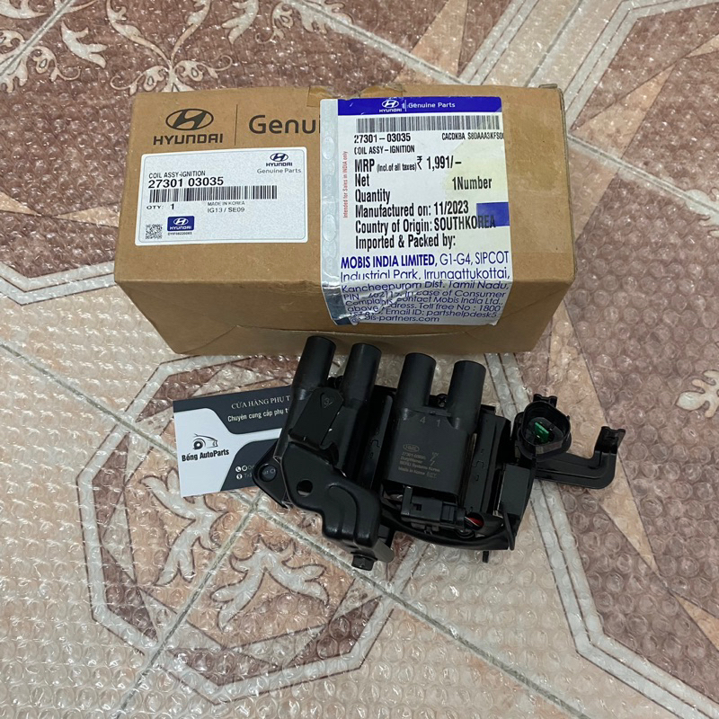 Mobin/Bobin/Mô bin/Bô bin đánh lửa xe Hyundai I10 Grand 4 máy 1.2 [ HÀNG CHÍNH HÃNG ]