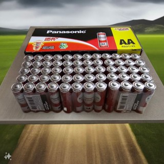 Hộp 60 viên Pin tiểu đỏ AA Panasonic R6DT/4S - chính hãng điều khiển, đồ chơi, tb điện tử...