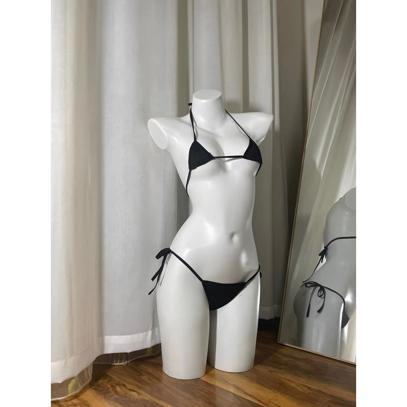 Bộ đồ lót lọt khe bikini hai mảnh lụa mềm QL160