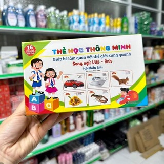 THẺ HỌC THÔNG MINH 16 CHỦ ĐỀ CHO BÉ