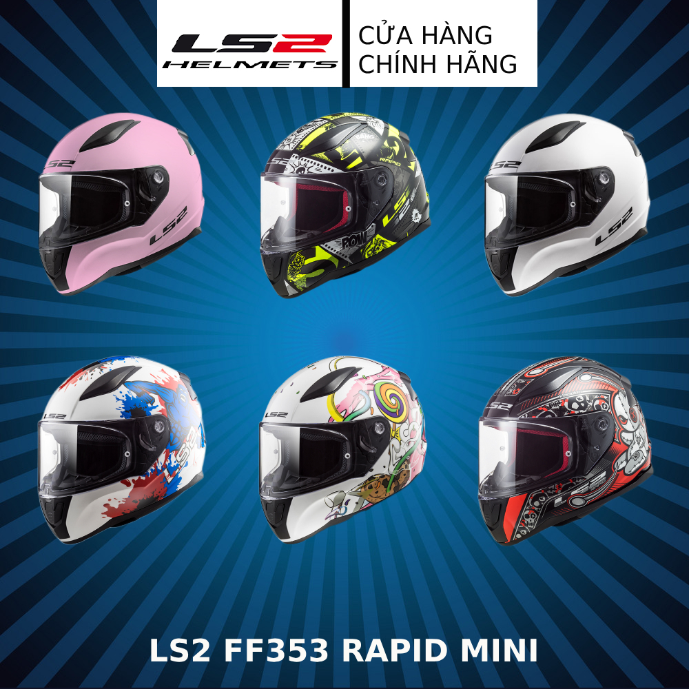 Mũ bảo hiểm cho trẻ em LS2 FF353 Rapid Mini