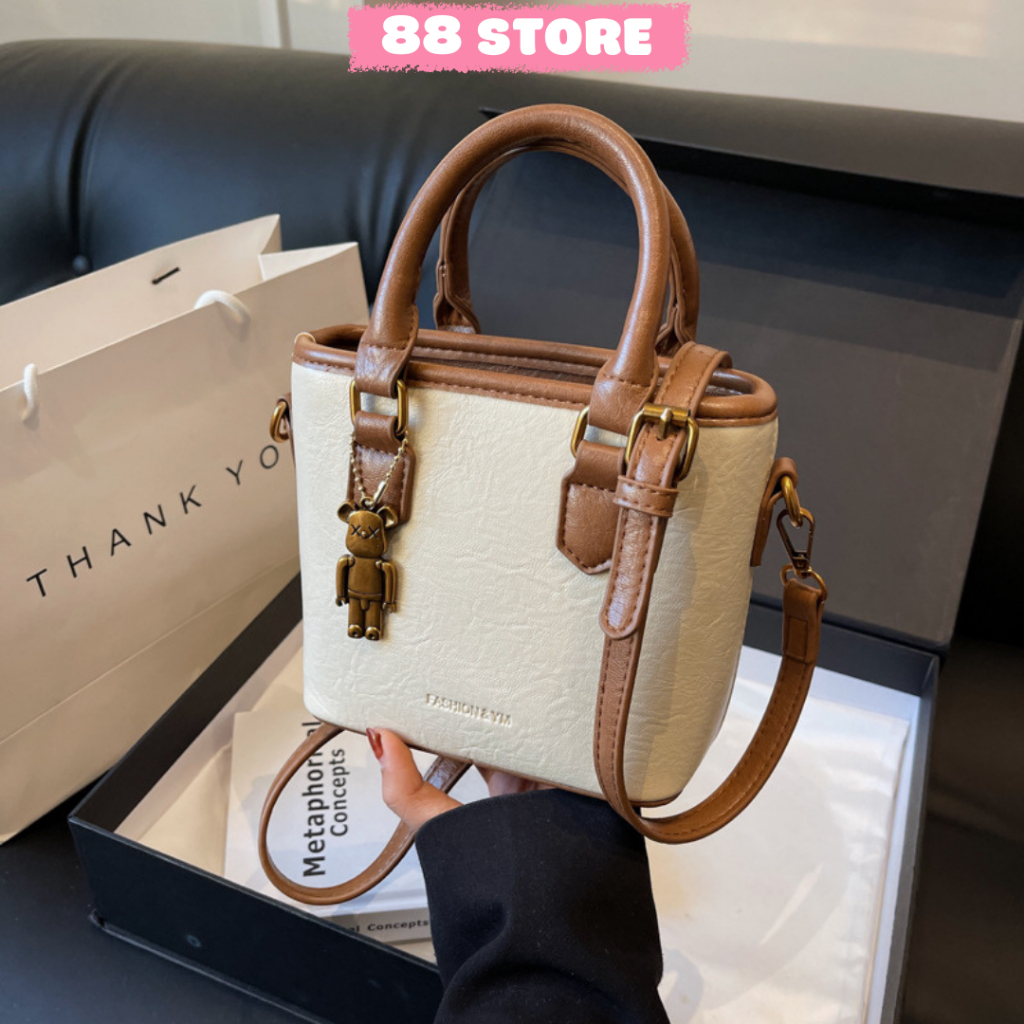 Túi xách nữ,giỏ xách nữ quai xách,đeo chéo đi tiệc đi chơi sang chảnh hàng quảng châu cao cấp 88stor