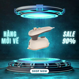 Bàn Ủi Hơi Nước Cầm Tay Mini Gấp Gọn Cao Cấp Portable Iron Công Suất Lớn Đầu Phun Kép Là Phẳng Mọi Loại Vải Trong 3s