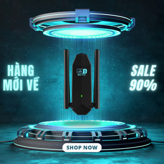 USB Wifi Cho PC 2 Râu Không Dây AC1300M Băng Tần Kép 5Ghz 2.4Ghz 1300Mbps Bộ Thu Sóng Wifi Chuẩn Wifi5 802.11 AC B G N