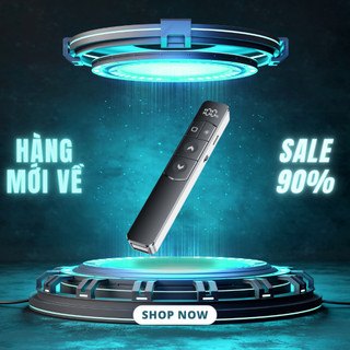 Bút Trình Chiếu Powerpoint Thuyết Trình Laser Đỏ Sắc Nét Chiếu Slide Chỉ Bản Đồ Phạm Vi Xa 100m Chuyển Trang Siêu Mượt