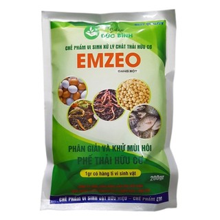 Men gốc Emzeo 200gr - Ủ rác hữu cơ, ủ phân cá, dịch chuối, đậu tương