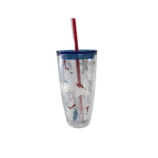 Ly nhựa có ống hút Lock&Lock, 750ml - HAP507