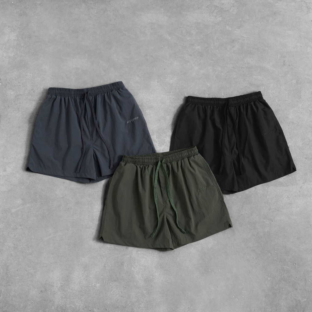 RIPOFFF Nylon Basic Shorts (Quần short dù ngắn thêu)