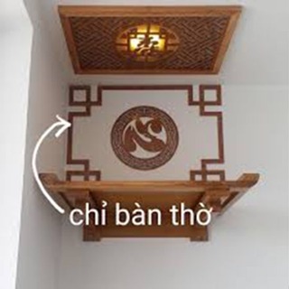 Viền chỉ trang trí bàn thờ bằng gỗ MDF