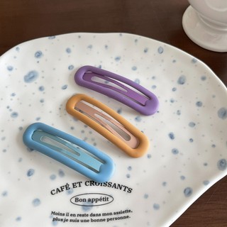 kẹp tóc mái ngố màu morandi