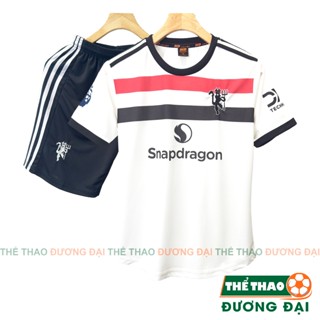 Quần Áo Bóng Đá Đồ Đá MU Trắng 2024 2025 Thun Mè Cao Cấp Thoáng Khí Thể Thao Đương Đại