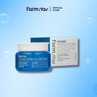 Kem dưỡng trắng và chống lão hóa collagen water full moist cream Farmstay 100gr