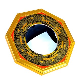 Gương bát quái phong thủy kiếng lồi đường kính 16.5cm,19.5cm