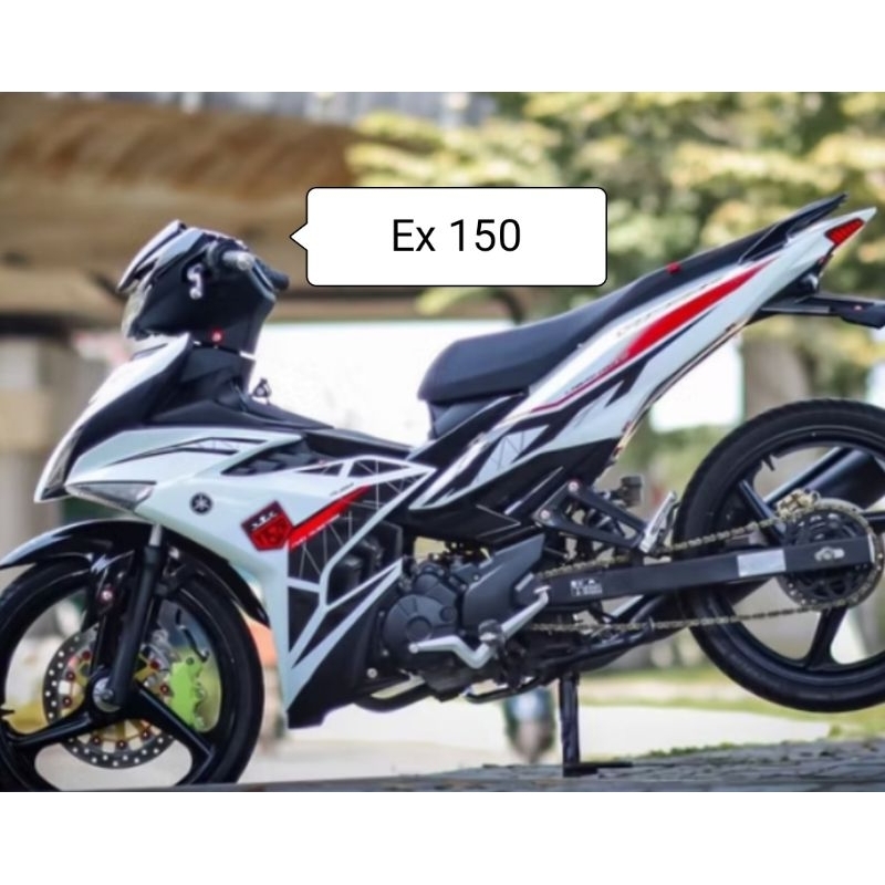 Tem Ex 150 Y15ZR Trắng Đỏ Đen - Tem Cao Cấp