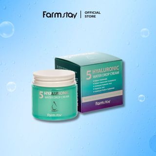 Kem dưỡng da cấp nước 5 Hyaluronic Water Drop Cream Farmstay 80ml