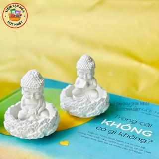 Tượng thạch cao hình Phật cao 6cm dùng decor trang trí, để bàn học