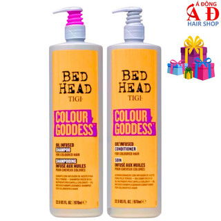 BỘ DẦU GỘI XẢ TIGI BEDHEAD VÀNG COLOUR GODDESS OIL INFUSED GIỮ MÀU TÓC NHUỘM LÂU PHAI NEW
