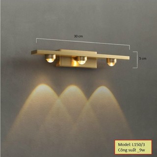 Đèn rọi tranh, rọi gương led mắt nhỏ - KÈM BÓNG LED Sẵn 3 chế độ màu ánh sáng hiện đại