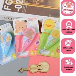 Bút xoá kéo nhiều mẫu, bút xoá kéo dạng băng xoá khô nhanh tiện tợi cho học xinh sinh viên - Gấu Xinh Shop